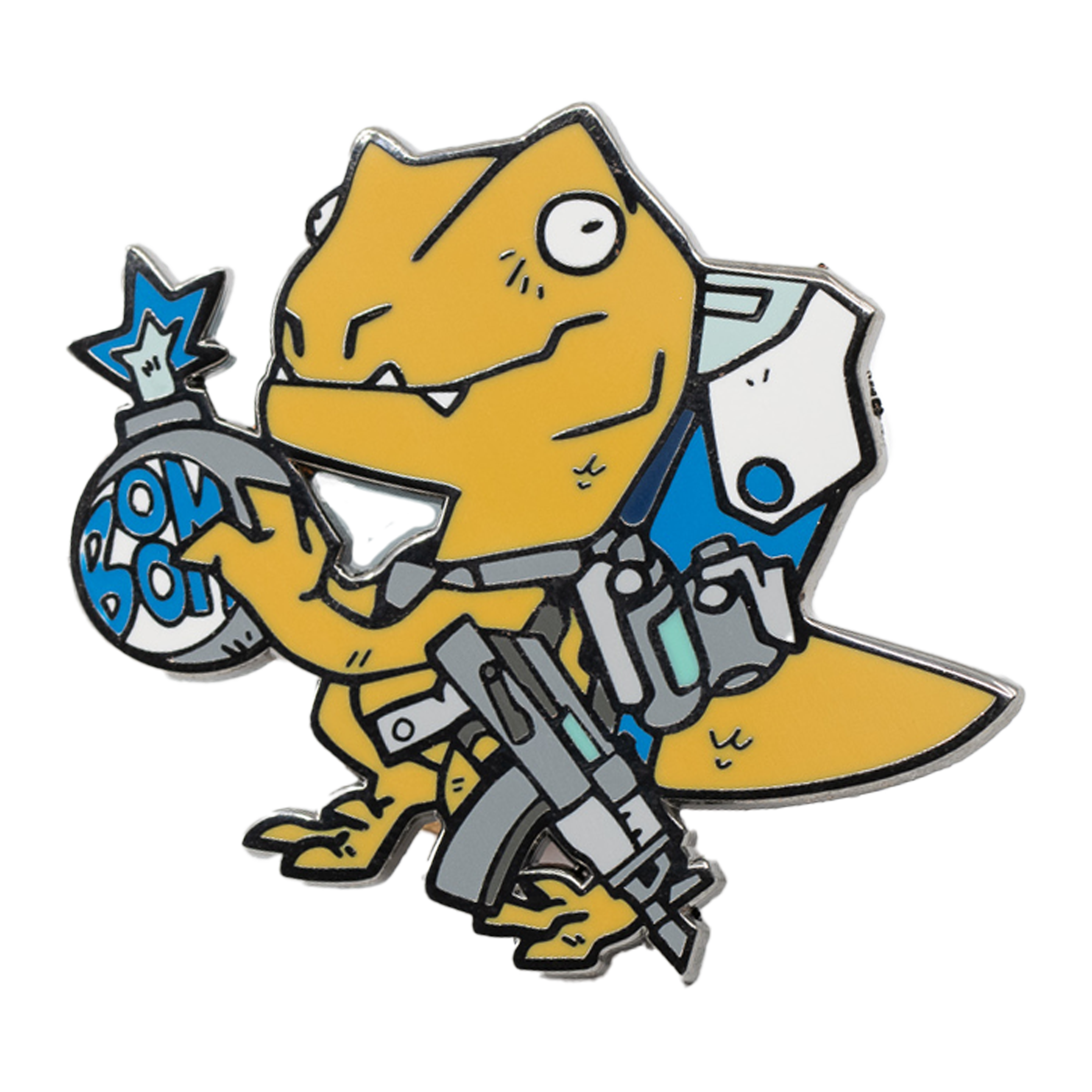 Dr. Dinosaur Blue Pin