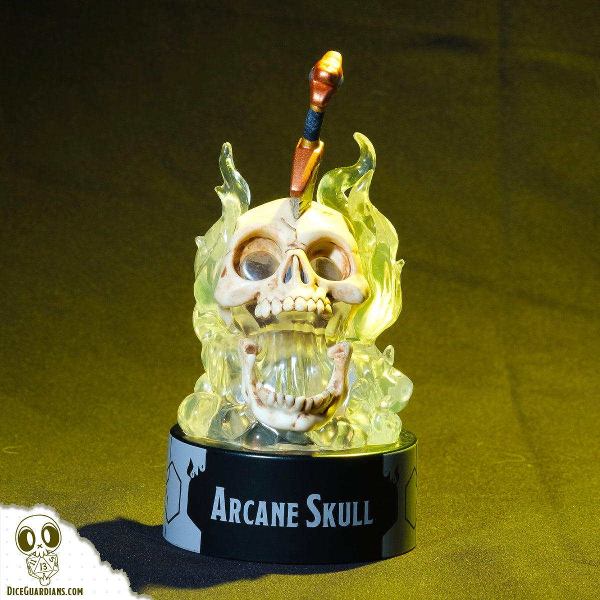 Arcane Skull Light Up Dice Guardian